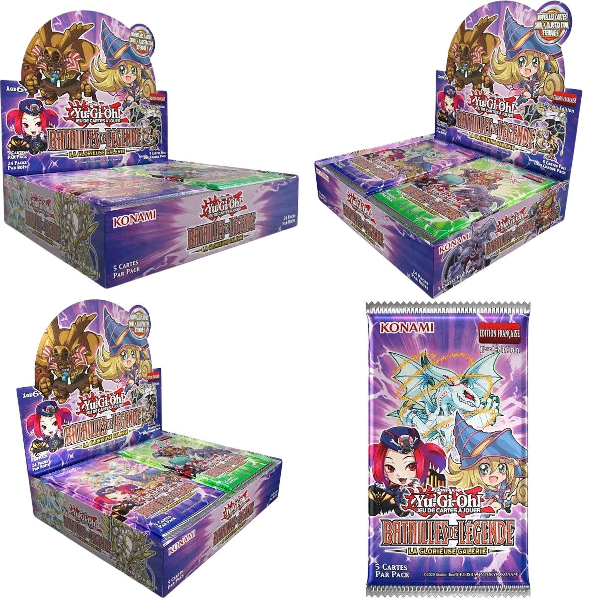 Box mit 24 Boostern – Battles of Legend: The Glorious Gallery – BLGG – Yu-Gi-Oh! – FR