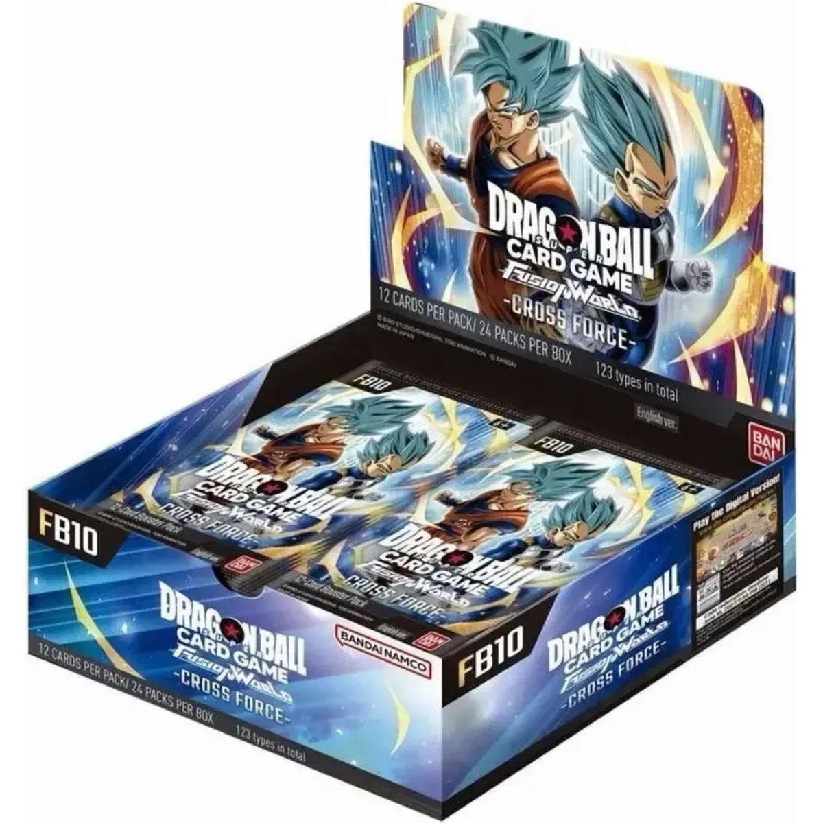 Box mit 24 Boostern – Cross Force – FB10 – Dragon Ball Super CG Fusion World – EN