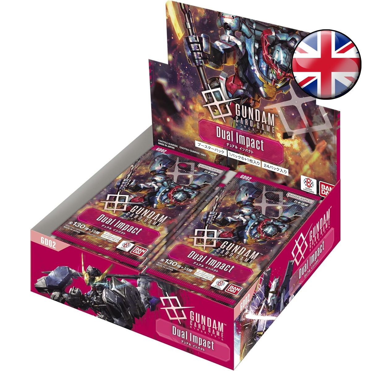 Item Box mit 24 Boostern – Dual Impact [GD-02] – Gundam CG – GD02 – EN