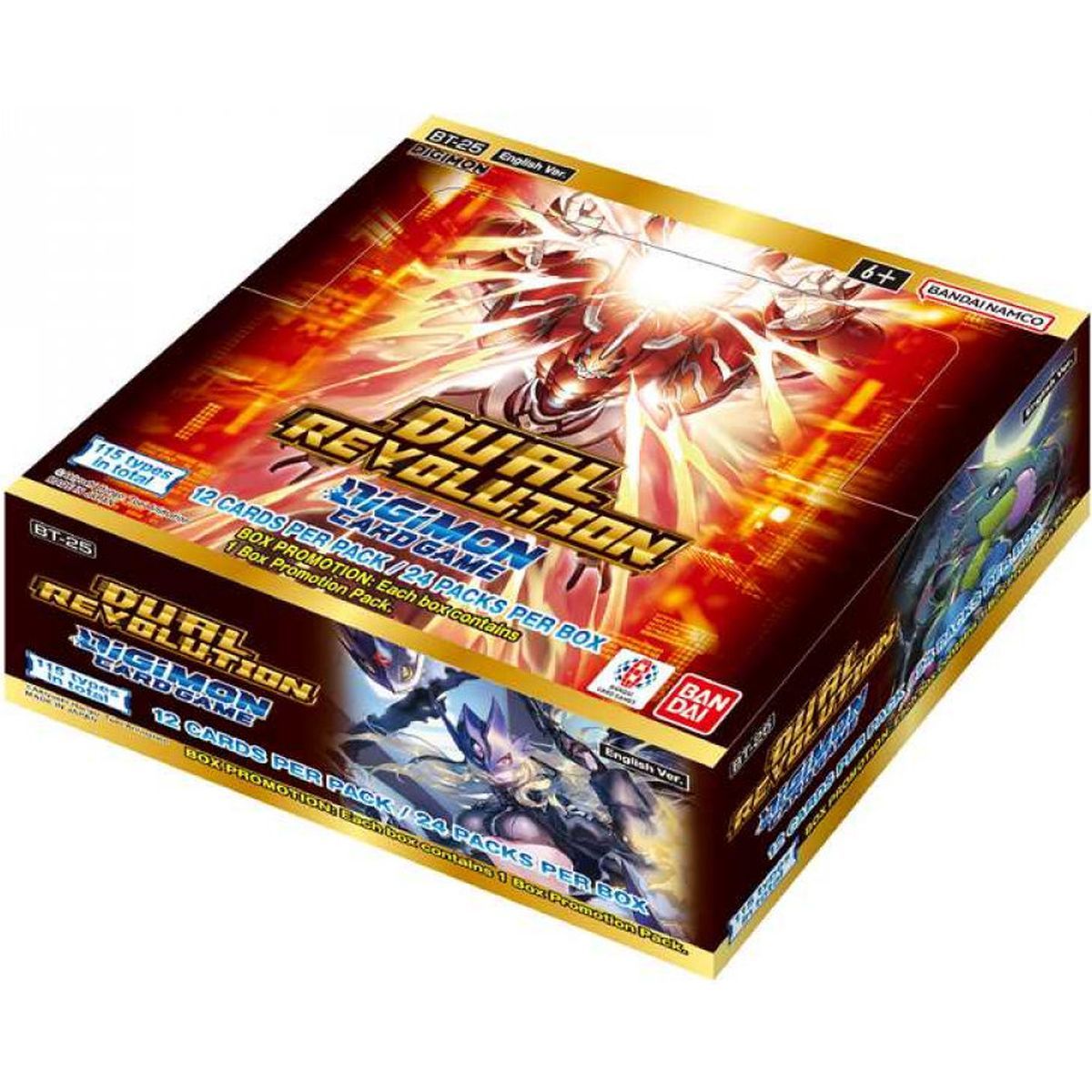 Box mit 24 Boostern – Dual Revolution [BT25] – Digimon-Kartenspiel – EN