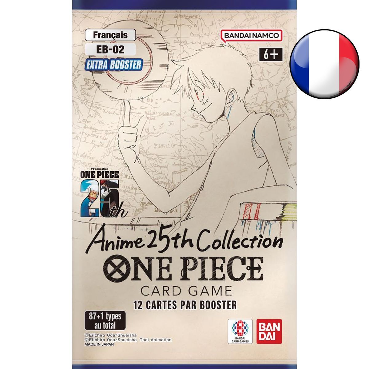 Schachtel mit 24 Boostern - Extra-Booster: Anime 25. Kollektion - One Piece CG - EB-02 - EB02 - FR