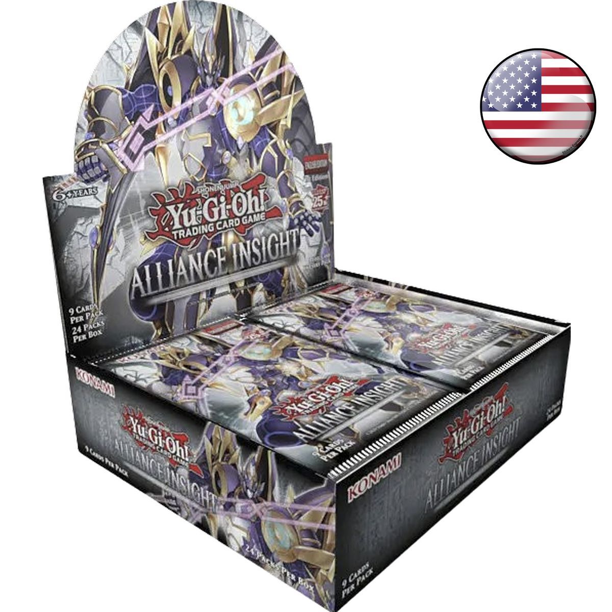 Schachtel mit 24 Boostern – Allianz-Intuition – Yu-Gi-Oh! - ALIN - USA