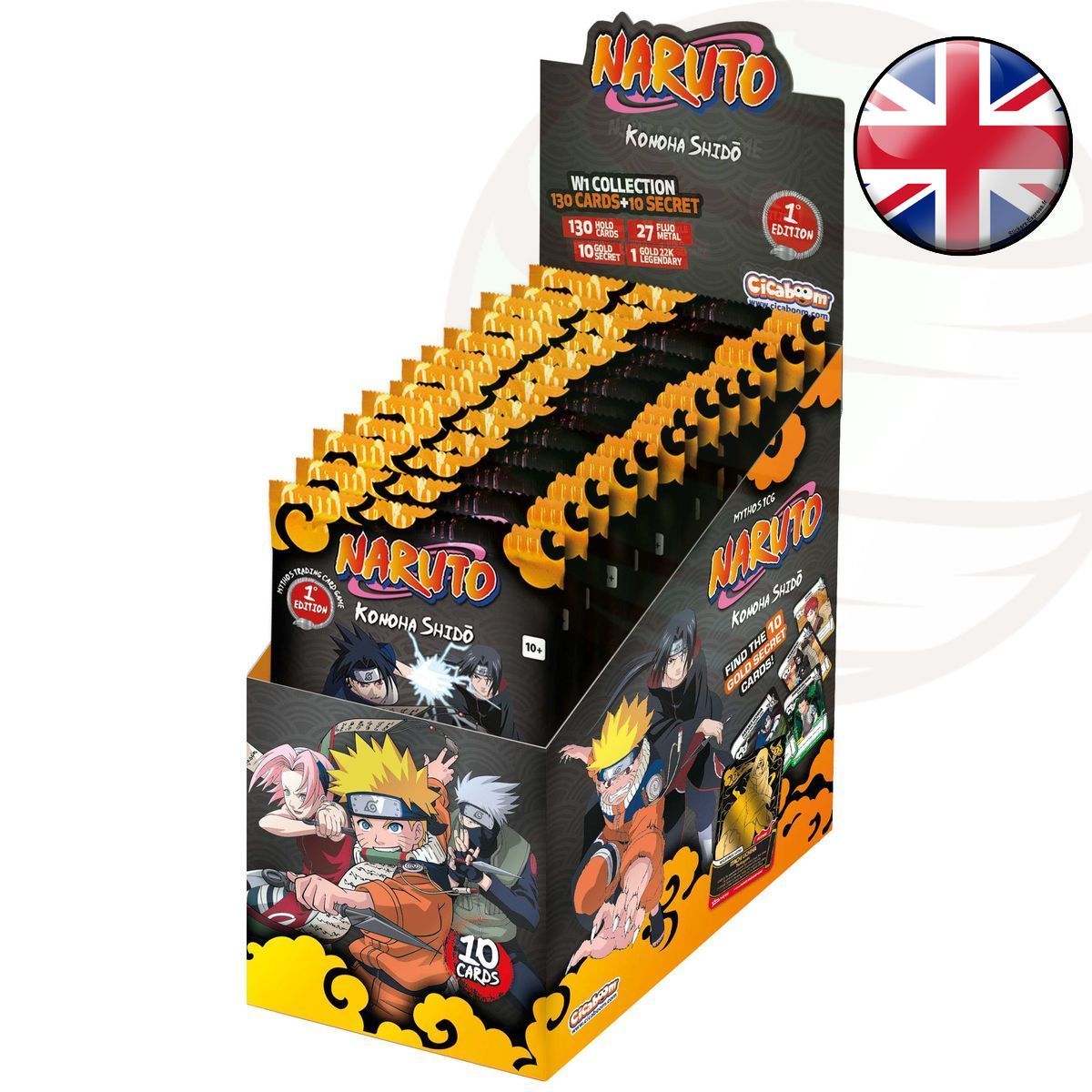 Box mit 24 Boostern – Konoha Shido – Naruto Mythos TCG – 1. Auflage – EN