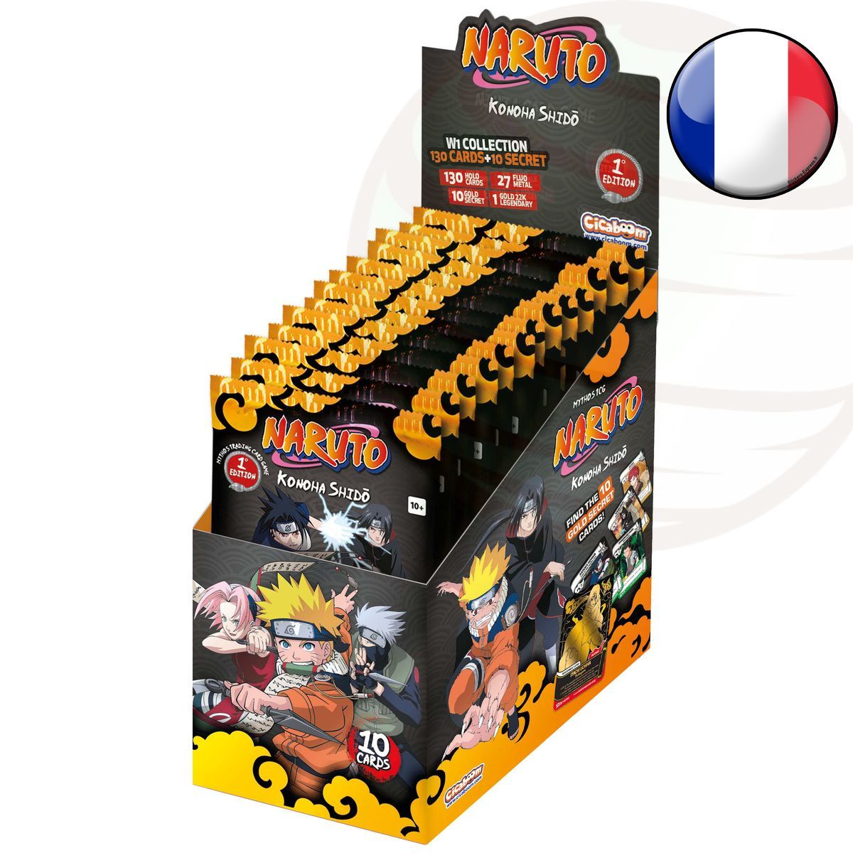 Box mit 24 Boostern – Konoha Shido – Naruto Mythos TCG – 1. Auflage – FR