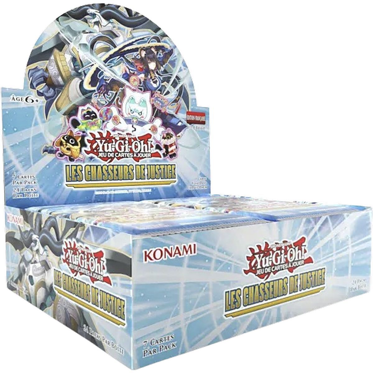 Item Schachtel mit 24 Boostern – Jäger der Gerechtigkeit – Yu-Gi-Oh! - JUSH - FR