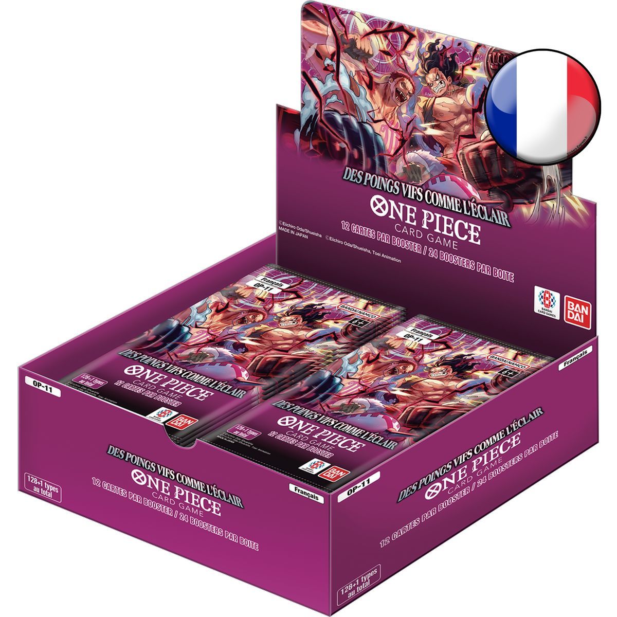 Schachtel mit 24 Boostern – OP11: Blitzschnelle Fäuste – One Piece CG – OP-11 – FR