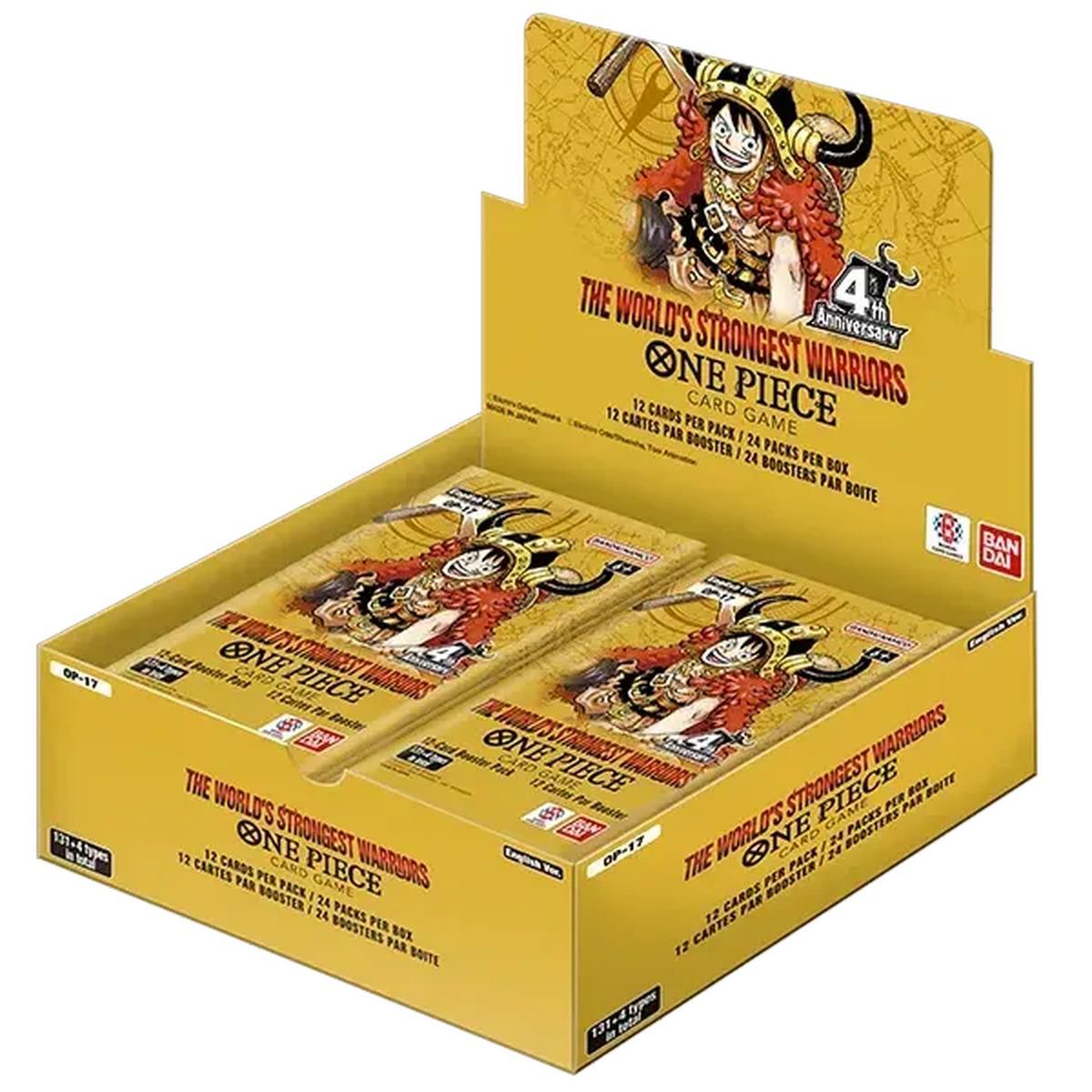 Box mit 24 Boostern – OP17: Die stärksten Krieger der Welt – One Piece CG – OP-17 – EN