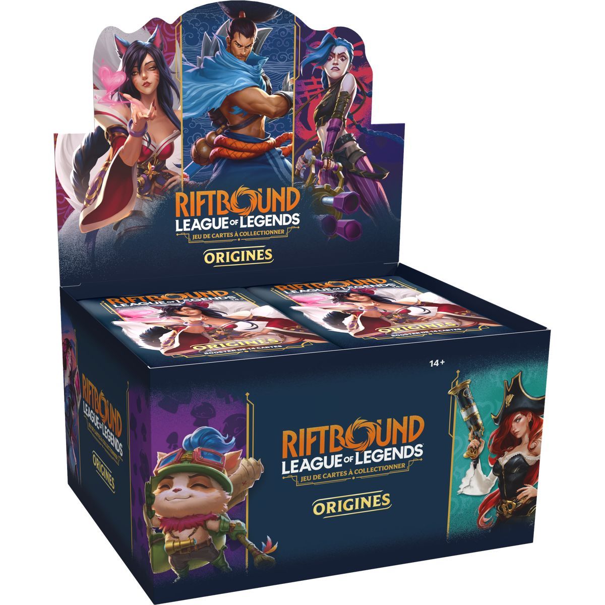 Box mit 24 Boostern – Set 1 Origins – Riftbound League of Legends TCG – Französisch