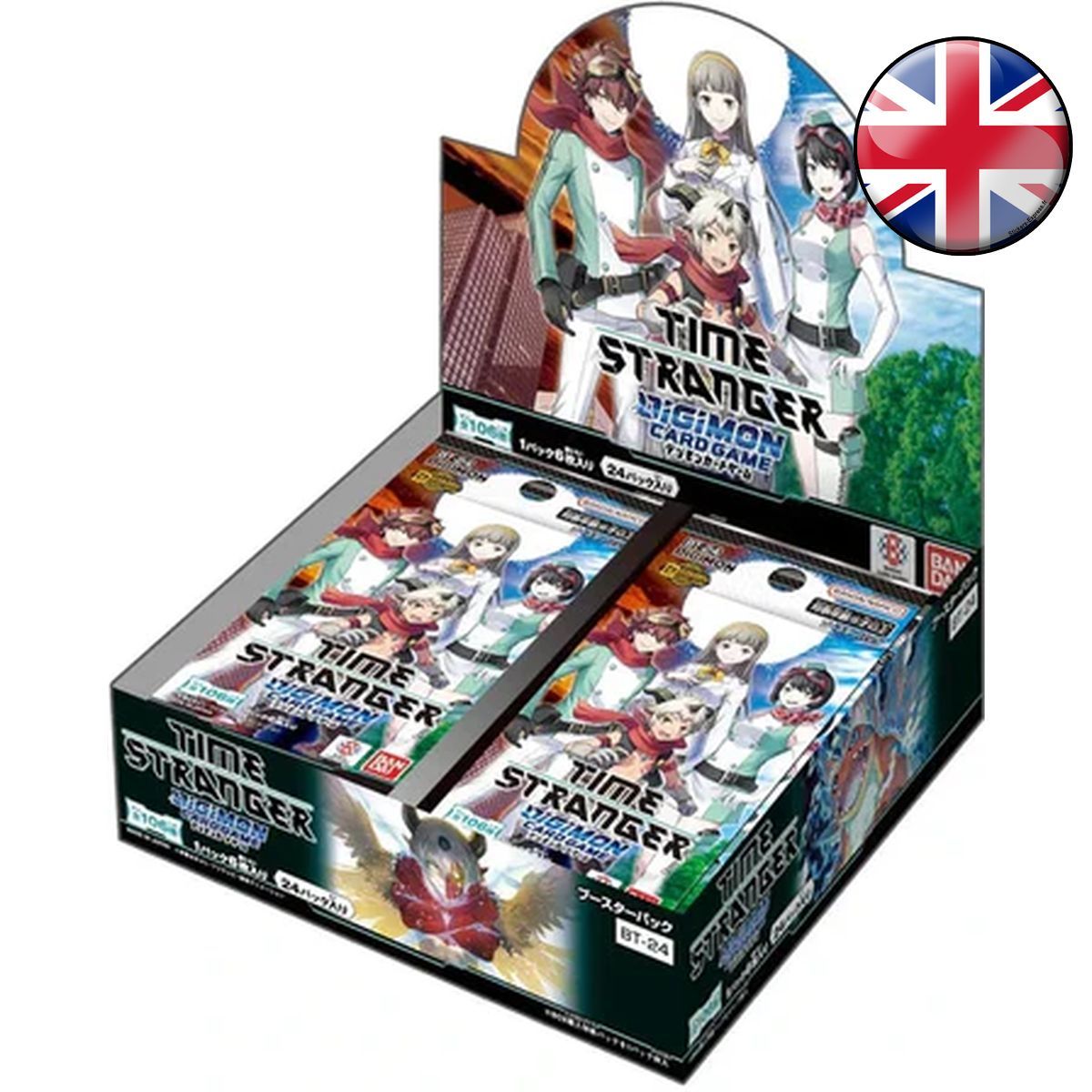 Item Box mit 24 Boostern - Time Stranger [BT24] - Digimon Card Game - EN