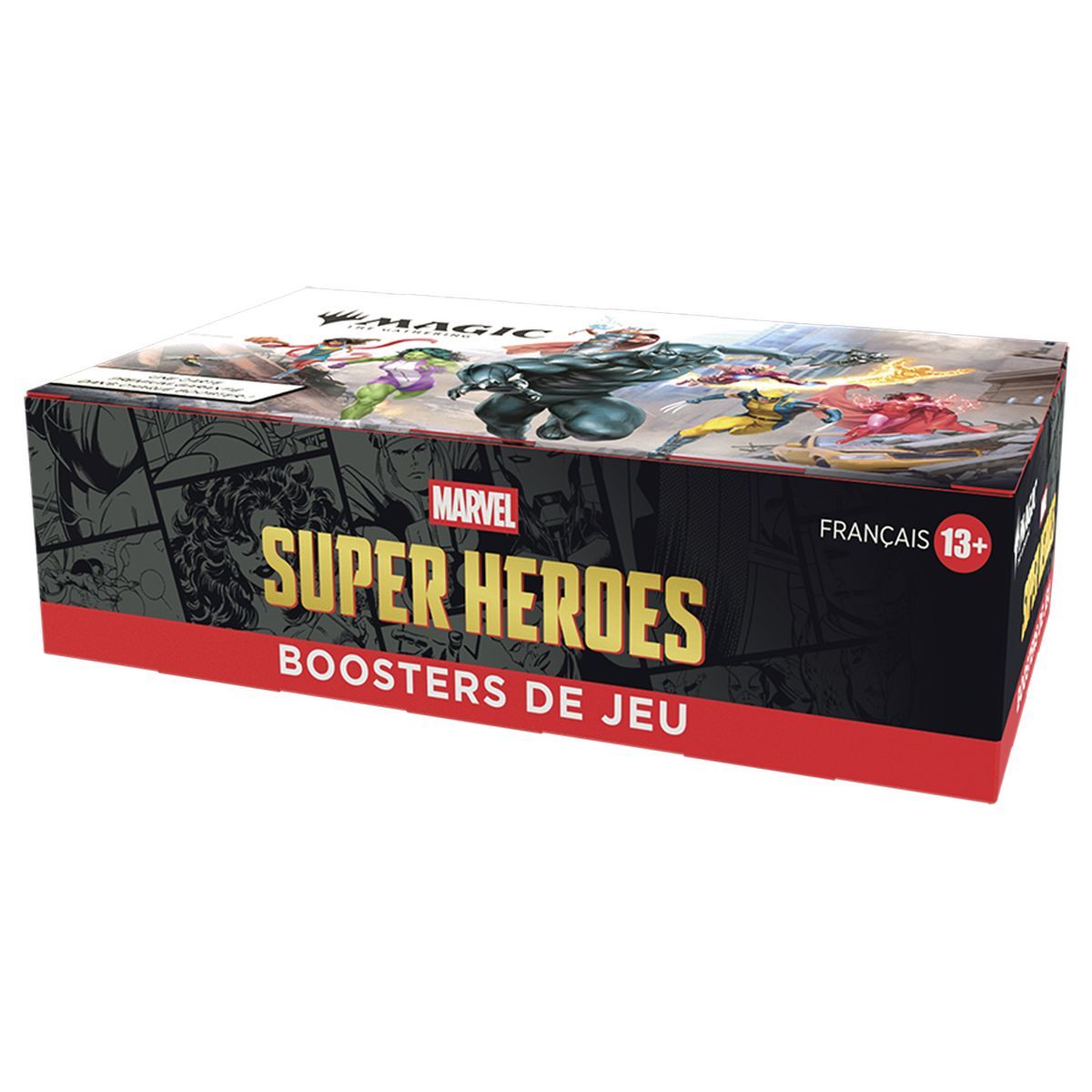 Box mit 30 Spielboostern – Marvel Superhelden – Magic: The Gathering – FR