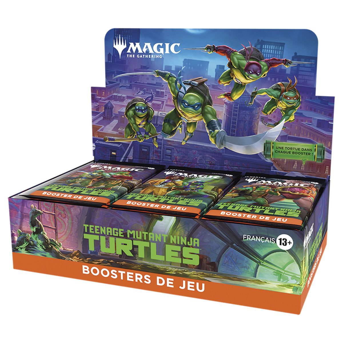 Box mit 30 Spielboostern – Teenage Mutant Ninja Turtles – Magic: The Gathering – FR