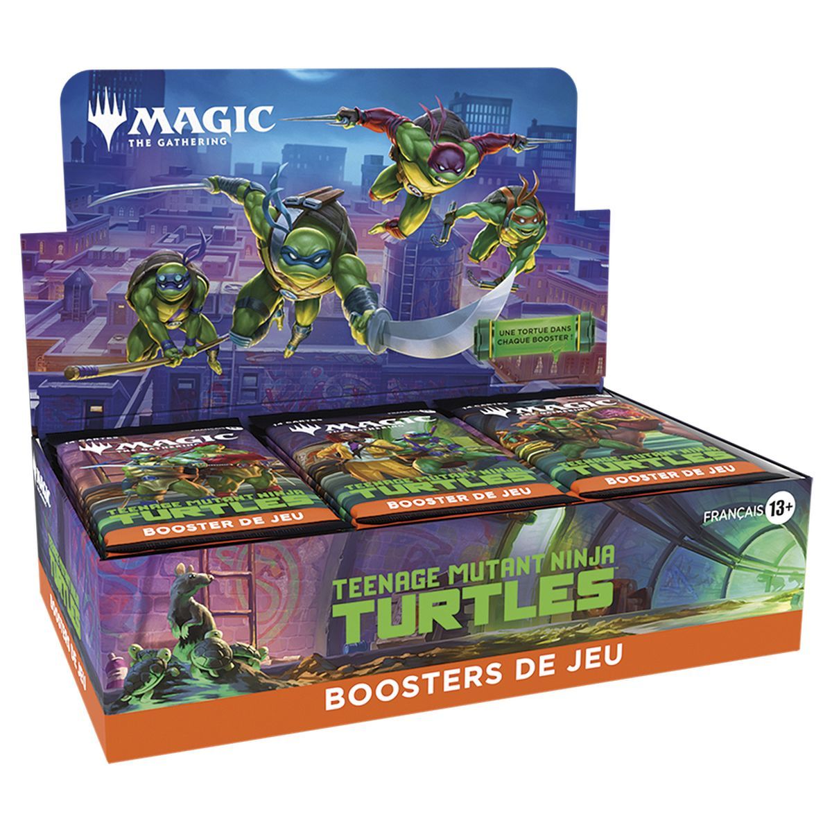 Box mit 30 Spielboostern – Teenage Mutant Ninja Turtles – Magic: The Gathering – FR