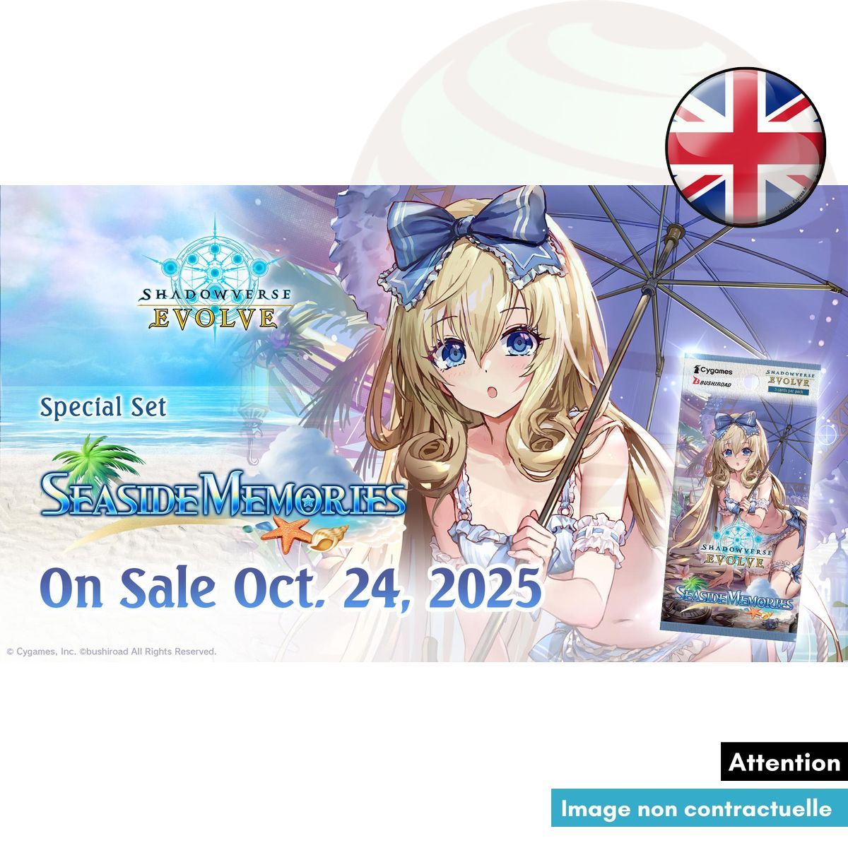 Box mit 6 Boostern – SP01 Seaside Memories – Shadowverse Evolve – EN