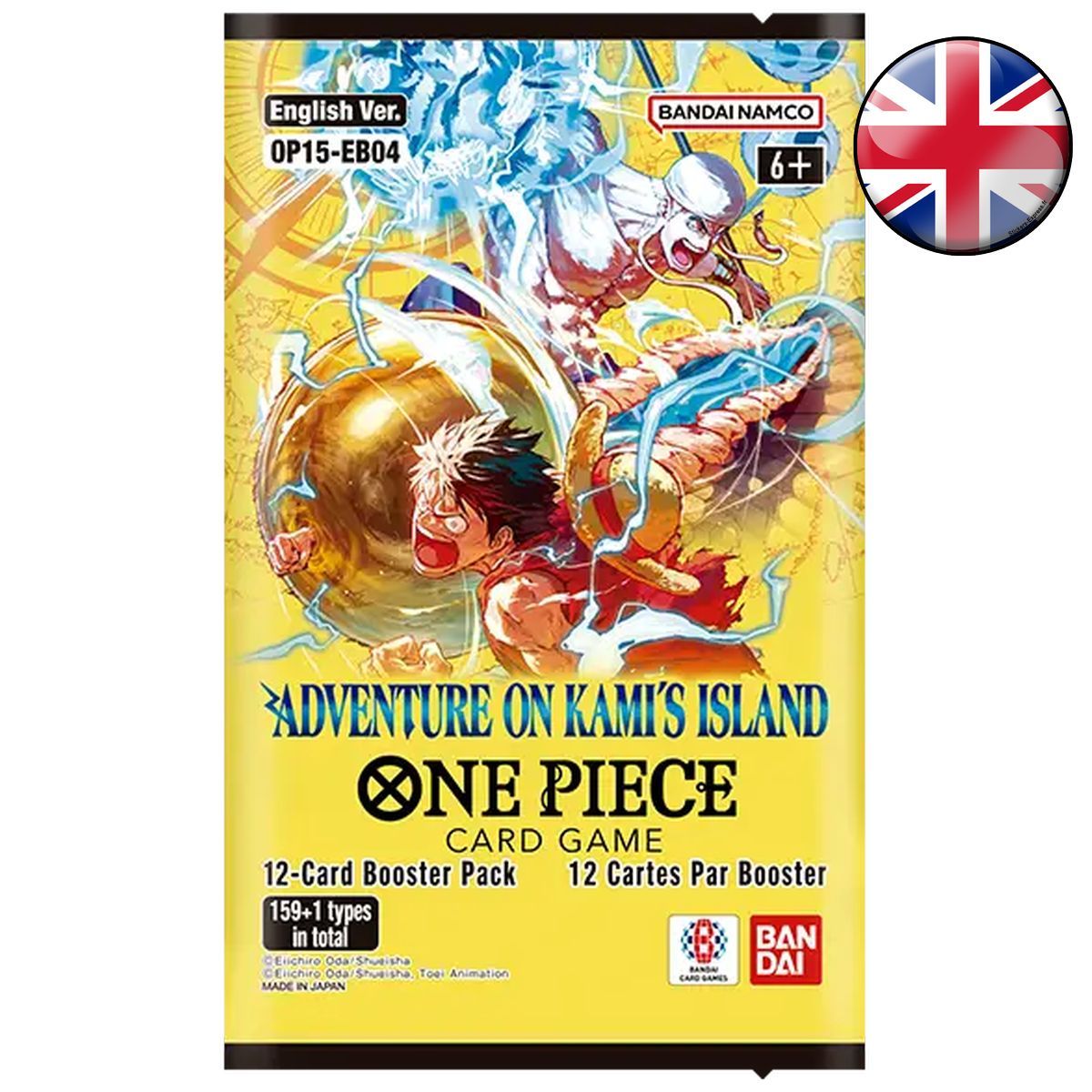 Booster – OP15~EB04 „Abenteuer auf Kamis Insel“ – One Piece CG – OP-15 EB-04 – EN