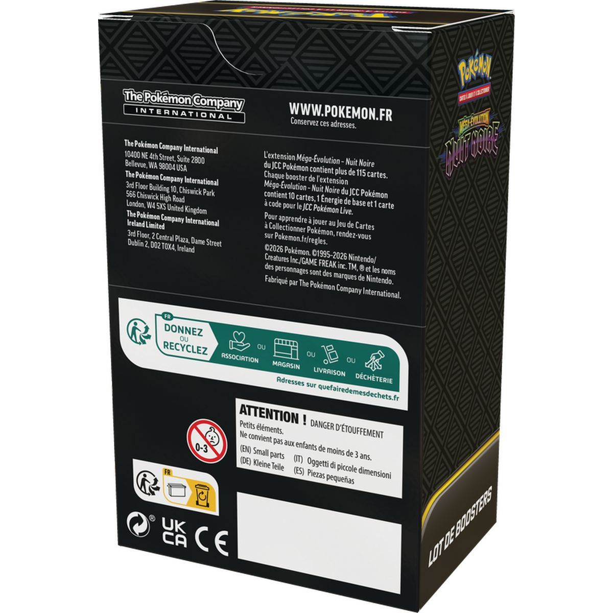 Bundle 6 Booster – Mega-Entwicklung: Dunkle Nacht [ME05][PBL] – Pokémon – FR