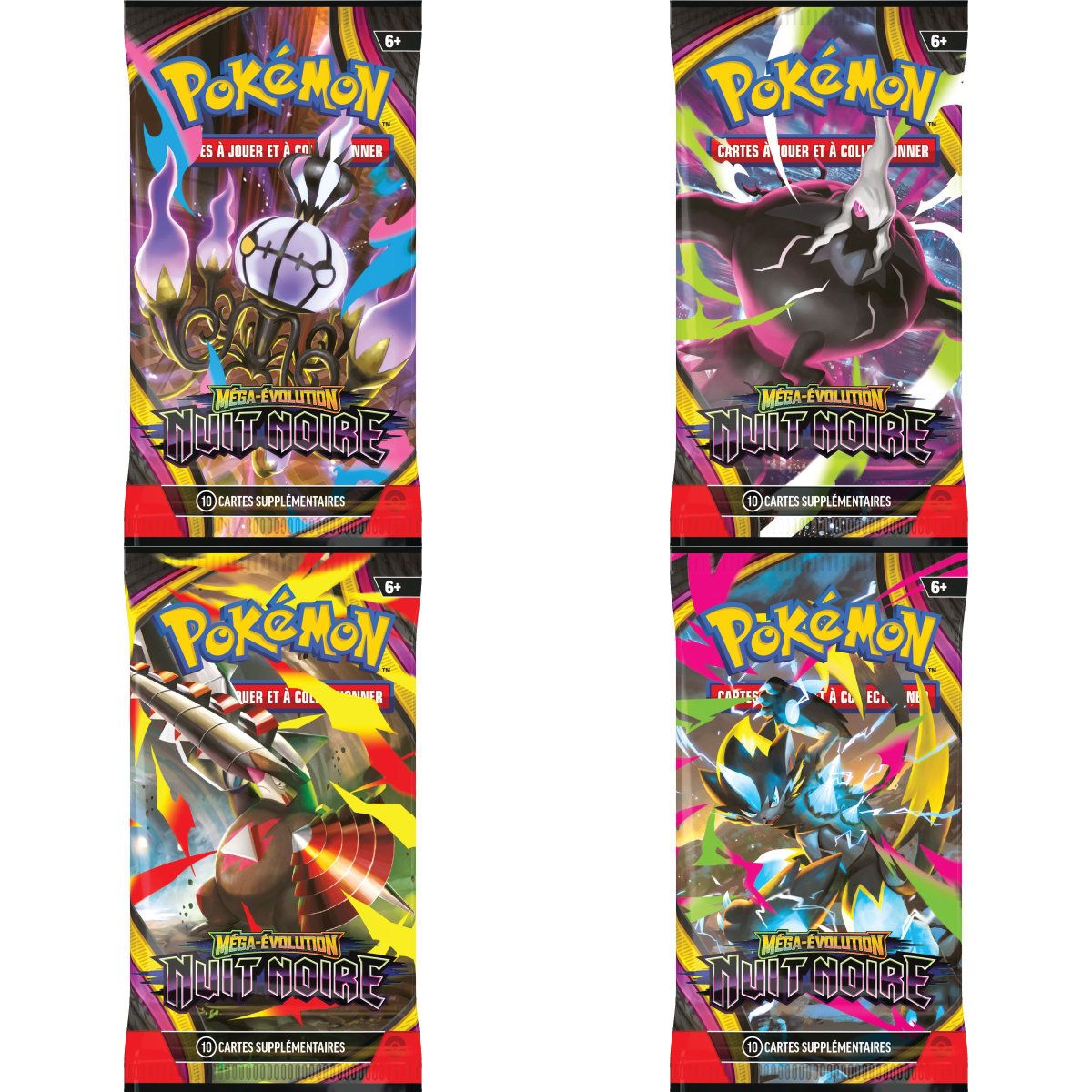 Bundle 6 Booster – Mega-Entwicklung: Dunkle Nacht [ME05][PBL] – Pokémon – FR