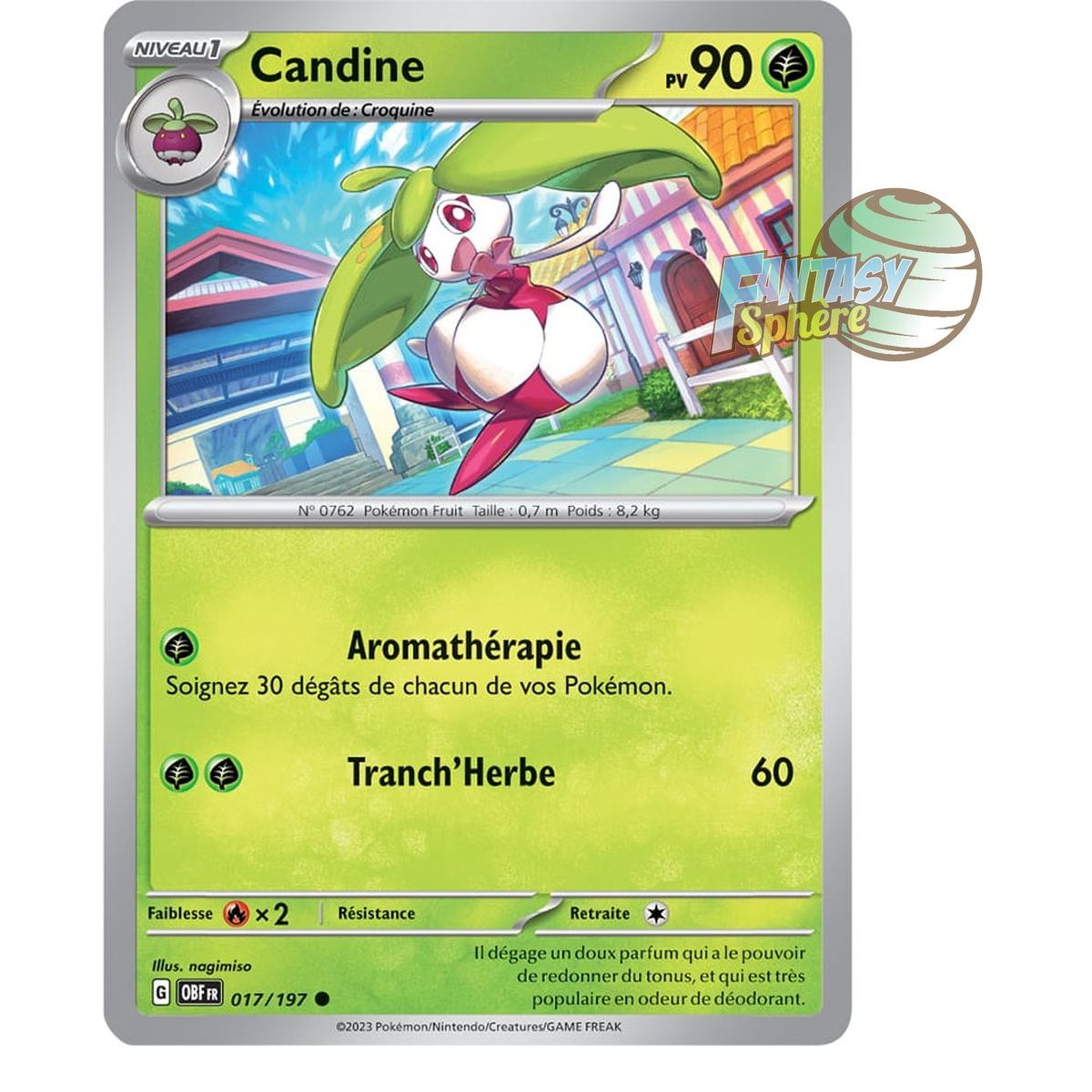 Candine – Rückseite 17/197 – Scharlachrote und violette Obsidianflammen