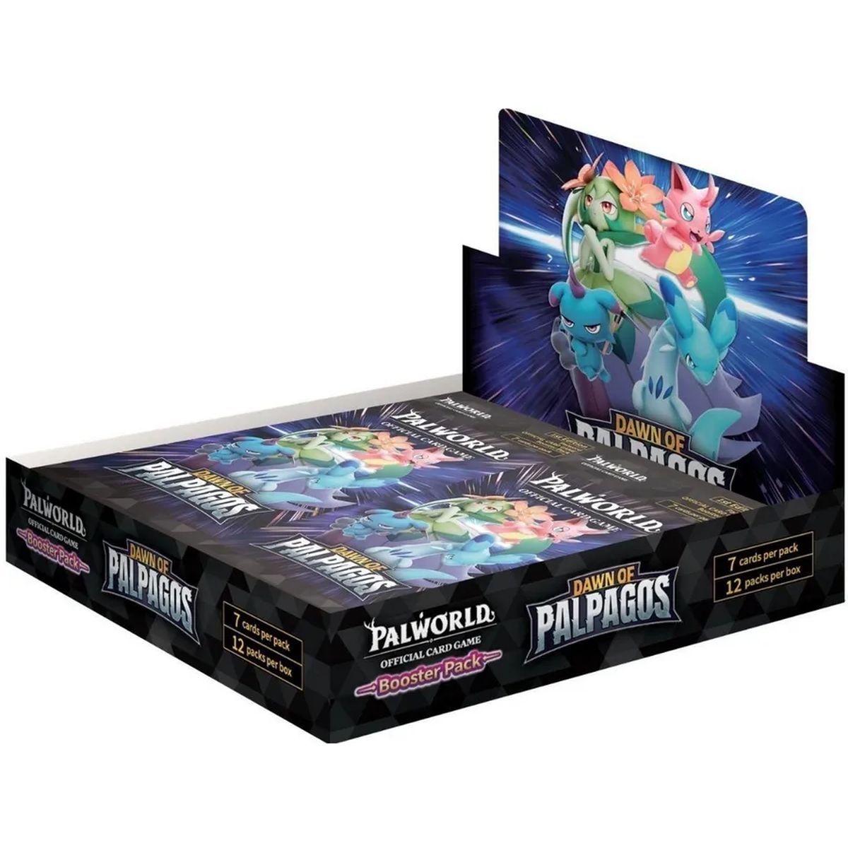 Box mit 12 Boosterboxen – Dawn of Palpagos [BP01] – Palworld TCG – EN