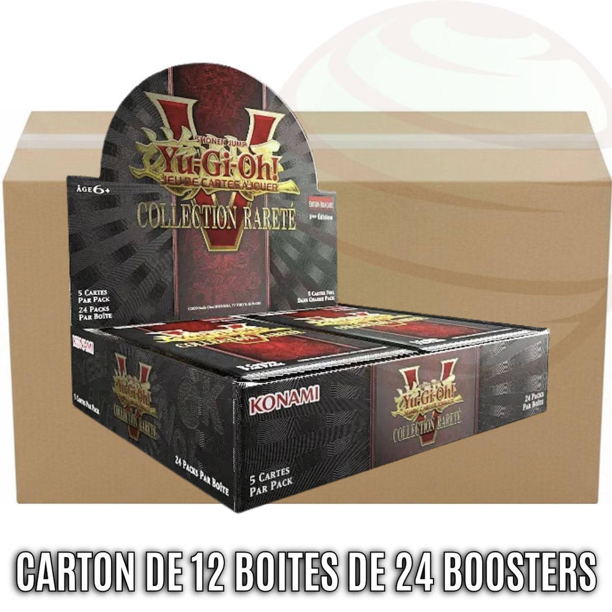 Item Box mit 12 Boxen à 24 Boosterpacks – Seltenheitsstufe 5 Kollektion – Yu-Gi-Oh! – RA05 – FR