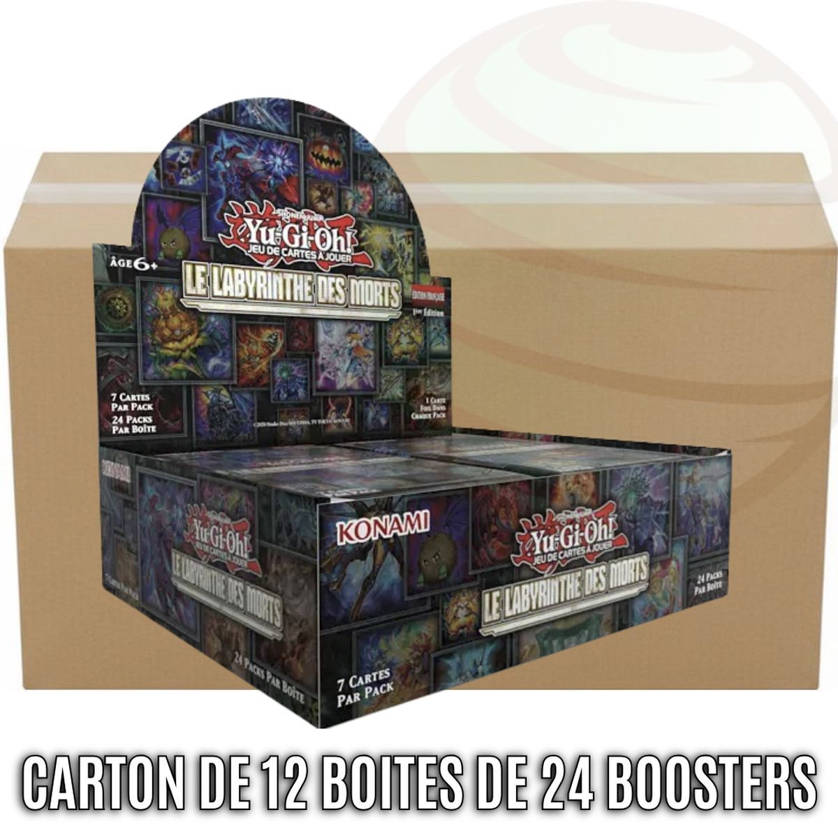 Karton mit 12 Schachteln à 24 Boosterpacks – Labyrinth of the Dead – Yu-Gi-Oh! – MZMU – FR