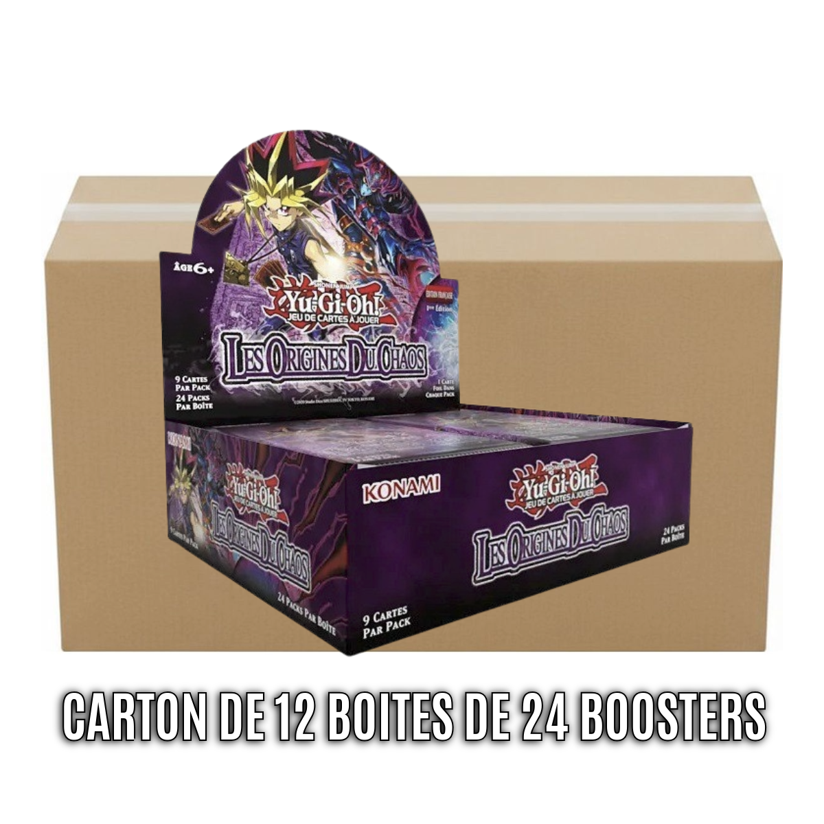 Karton mit 12 Schachteln à 24 Boosterpacks – Origins of Chaos – Yu-Gi-Oh! – CORI – FR