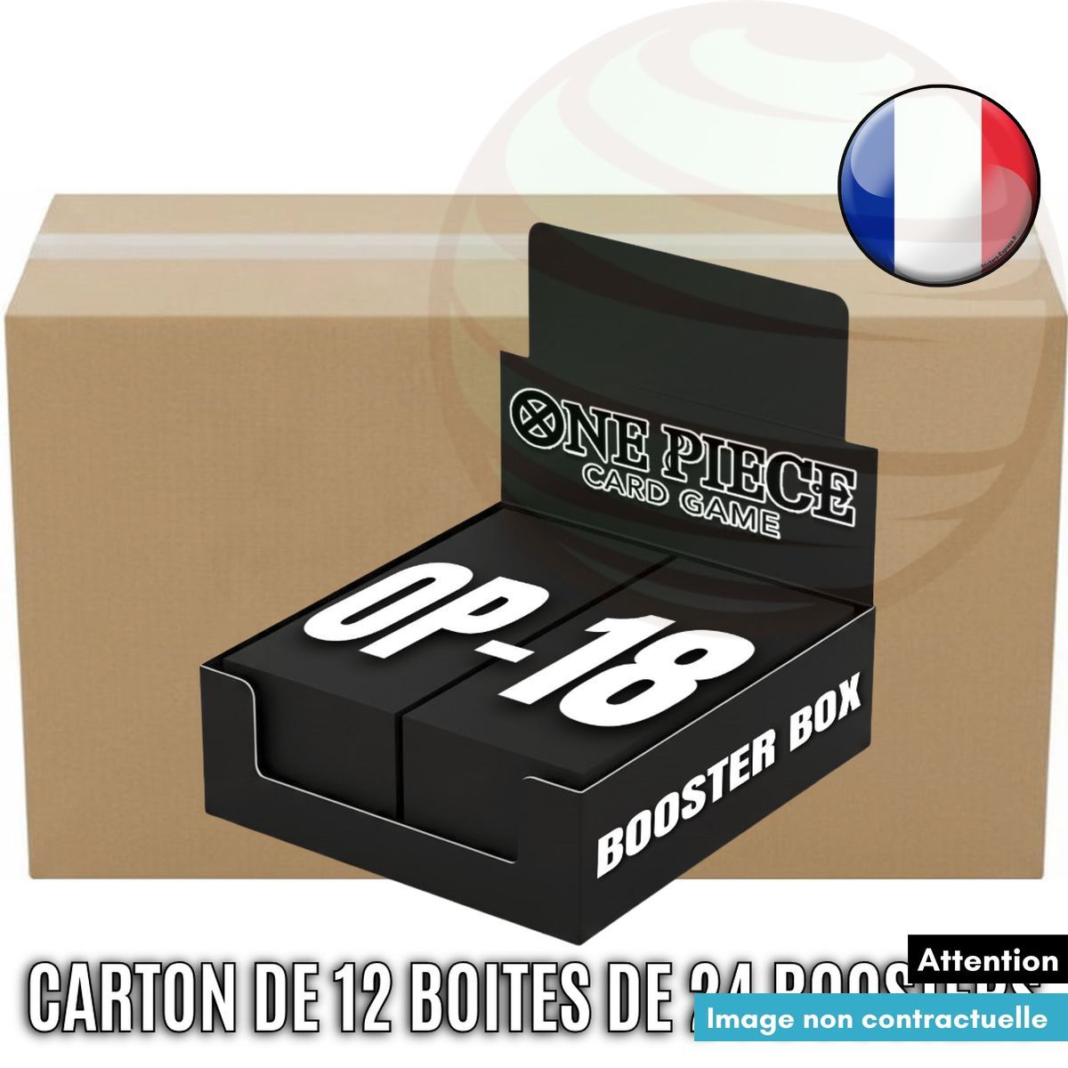 Box mit 12 Boxen à 24 Boostern – OP18 – One Piece CG – OP-18 – FR