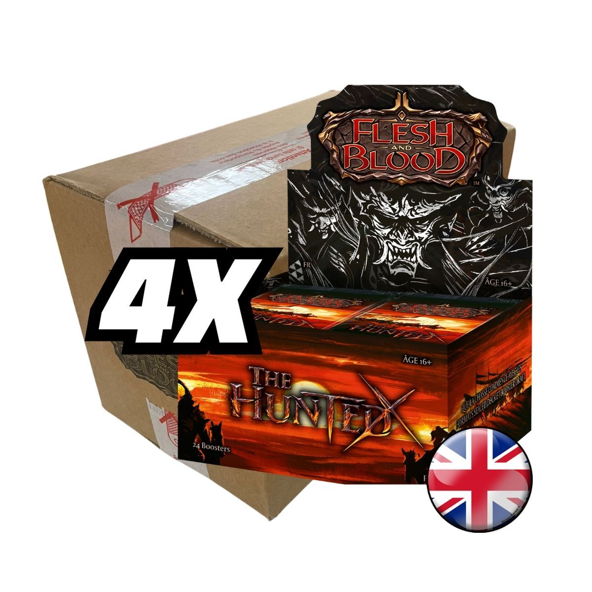 Box mit 4 Box mit 24 Boostern – The Hunted – Flesh & Blood – DE