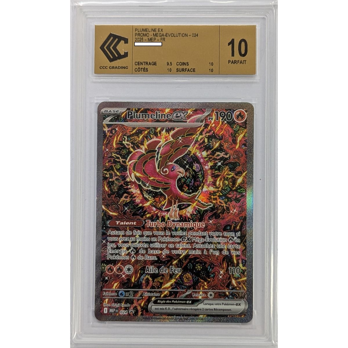 [CCC 10 - Perfekt] - Bewertete Karte - Oricorio-ex - Promo - 2025 - Pokémon - Französisch