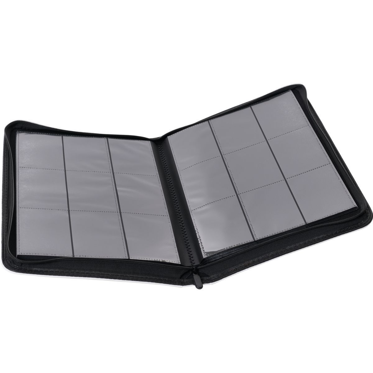 Master-Zip-Ordner: Premium Weiß – 540 Karten – 9-Taschen-Reißverschlussordner – Newave Collectibles