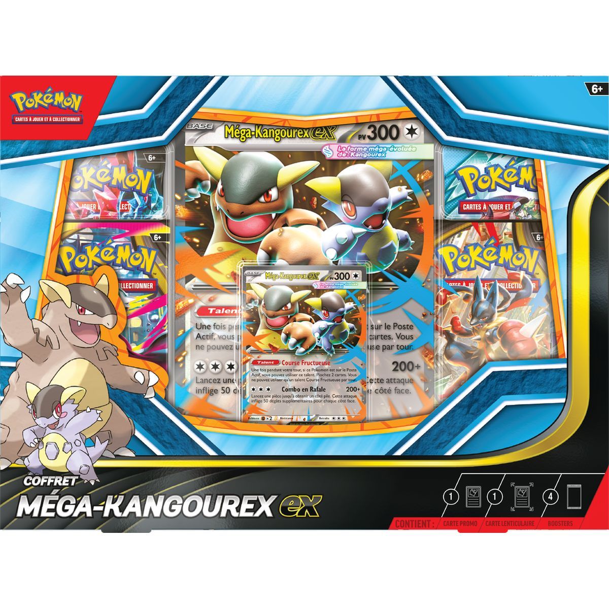 4-Booster-Pack – Mega-Kangama-EX – Pokémon – FR