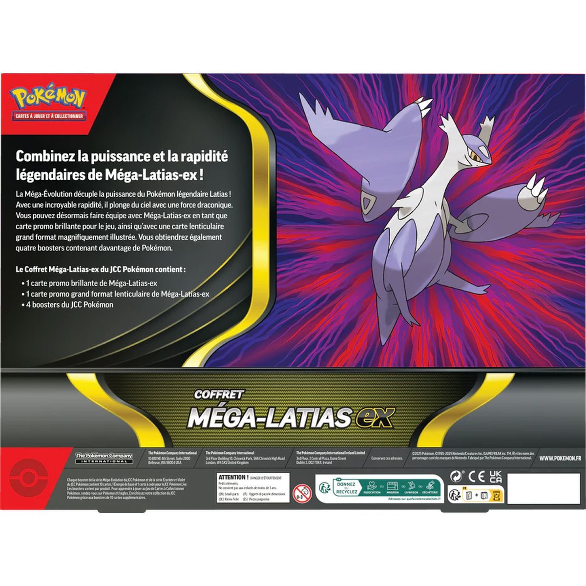 Box mit 4 Boostern – Mega Latias-ex – Pokémon – FR