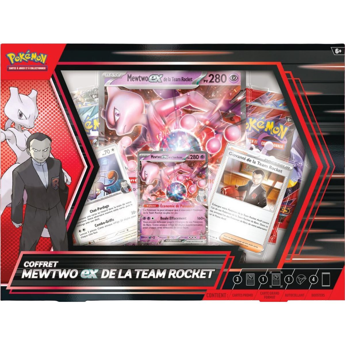 4 Booster Box - Team Rockets Mewtwo-ex - Pokémon - FR 🇫🇷
