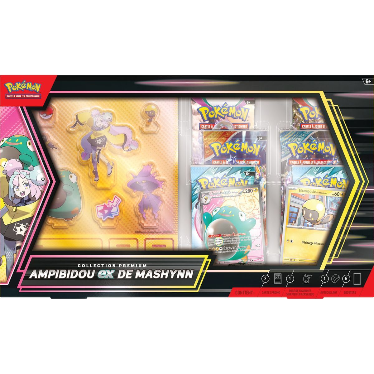 6 Booster Box - Premium Collection: Mashynns Ampibidou-ex - Pokémon - FR 🇫🇷