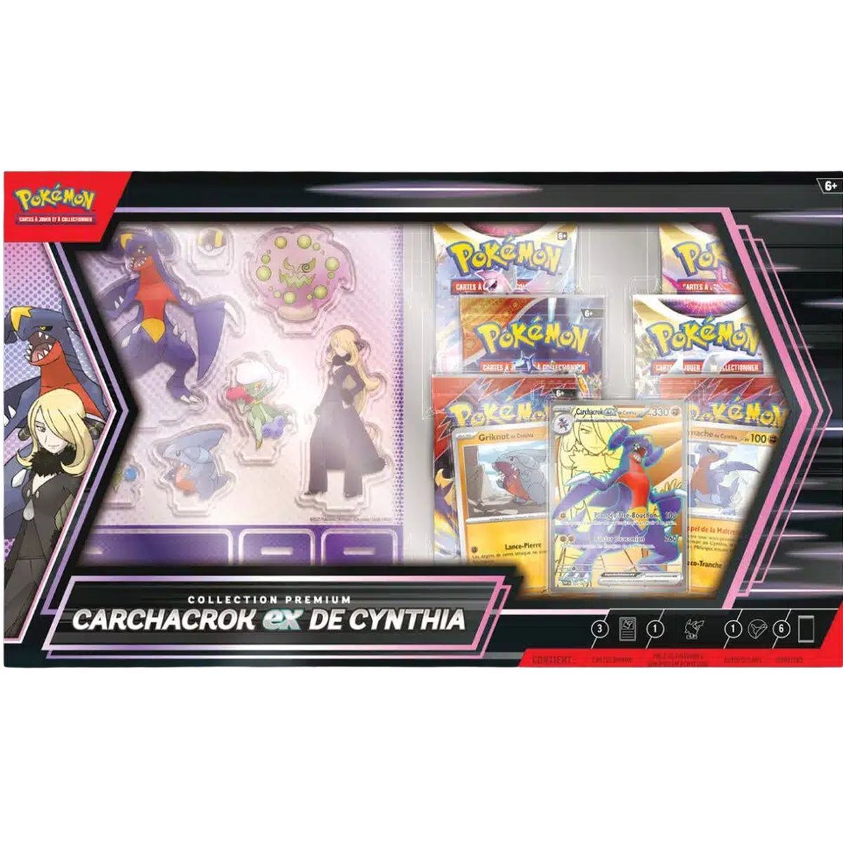 6 Booster Box - Premium Collection: Cynthias Knakrack-ex - Pokémon - FR 🇫🇷