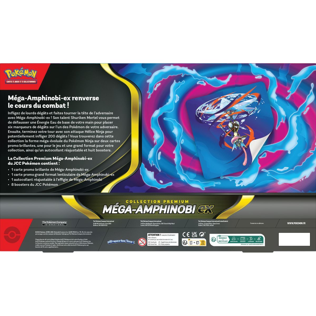 8-Booster-Pack – Premium-Kollektion: Mega-Greninja ex – Pokémon – FR