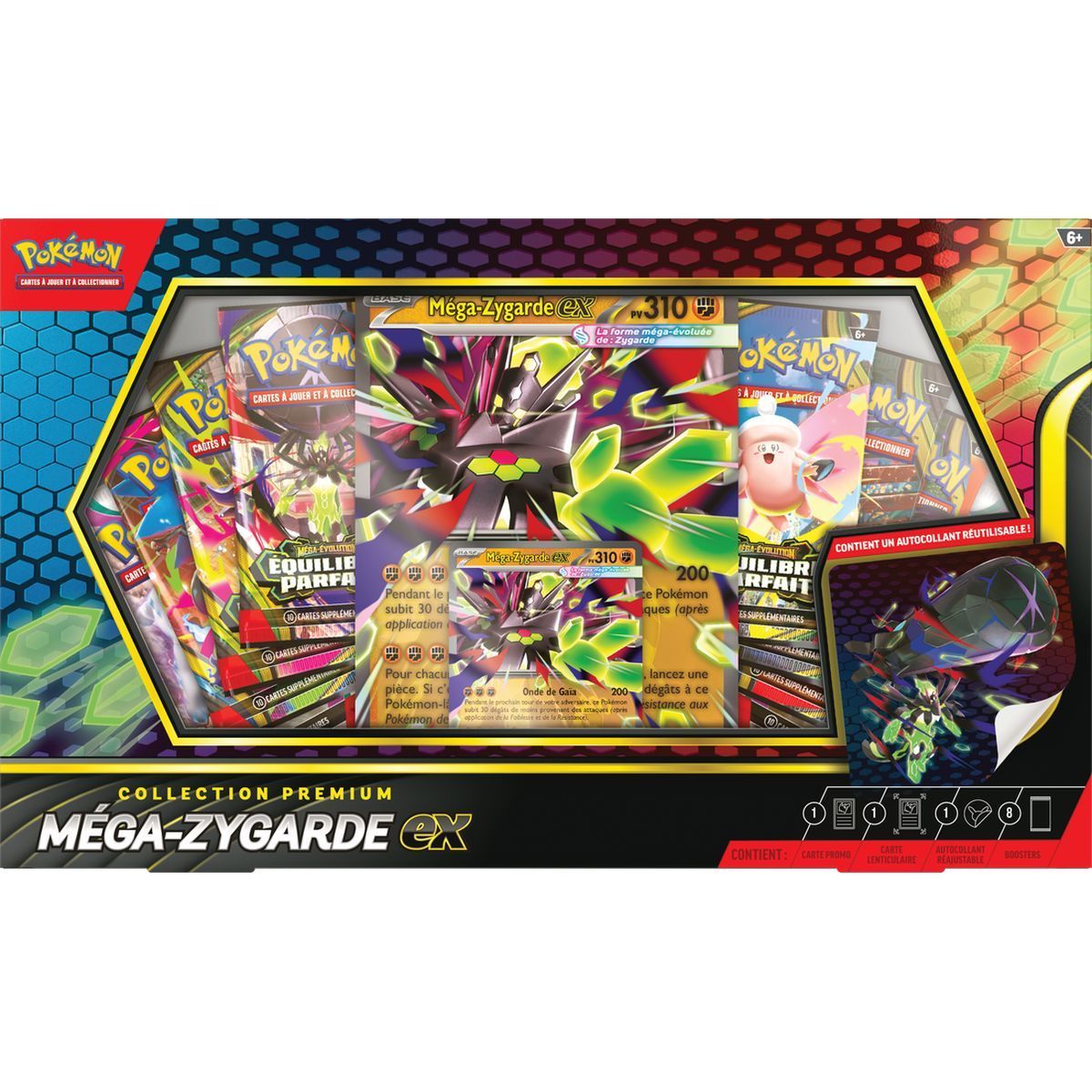 8er Boosterpack – Premium-Kollektion: Mega-Zygarde-EX – Pokémon – FR