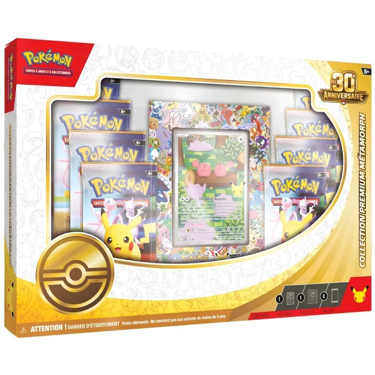 8-Booster-Pack – Premium-Kollektion: Metamorph – 30. Jubiläum [ME05.5][30C] – Pokémon – FR