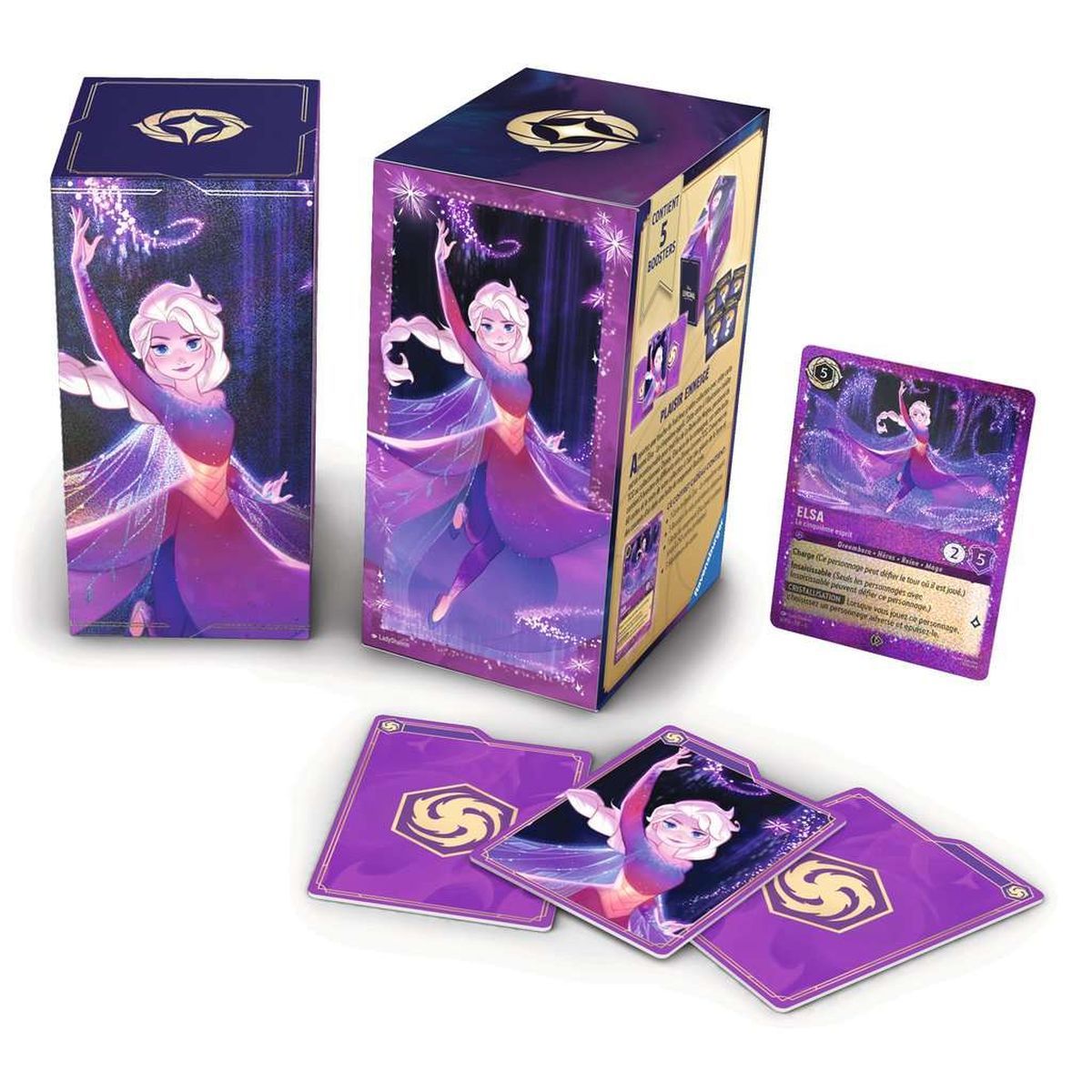 Geschenkbox - 5 Booster - Elsa 2025 - Disney Lorcana - FR