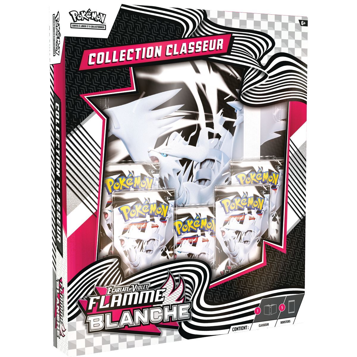 Pokémon Scharlachrot und Lila: Weiße Flamme-Sammelbox-Set – [SV10.5 – EV10.5] – FR