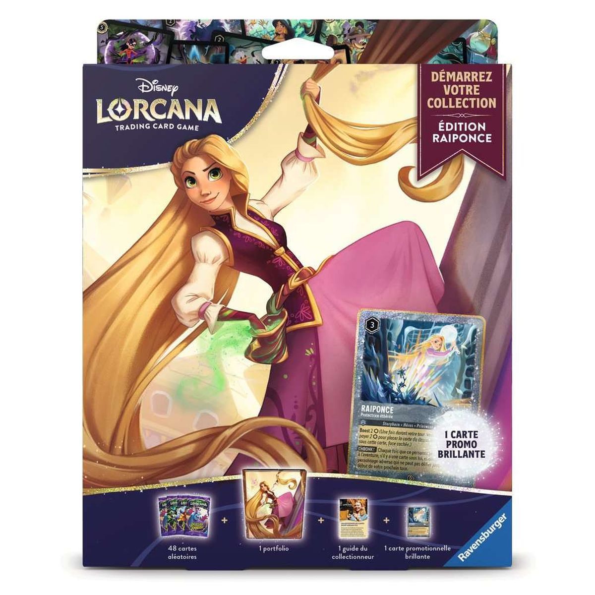 „Start Your Collection“-Boxset – 4 Booster – Rapunzel – Disney Lorcana – FR