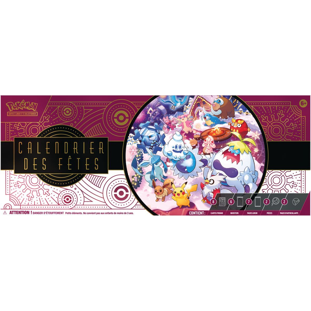 Box-Set – Scharlachrot und Lila – Feiertagskalender 2025 – Pokémon – FR