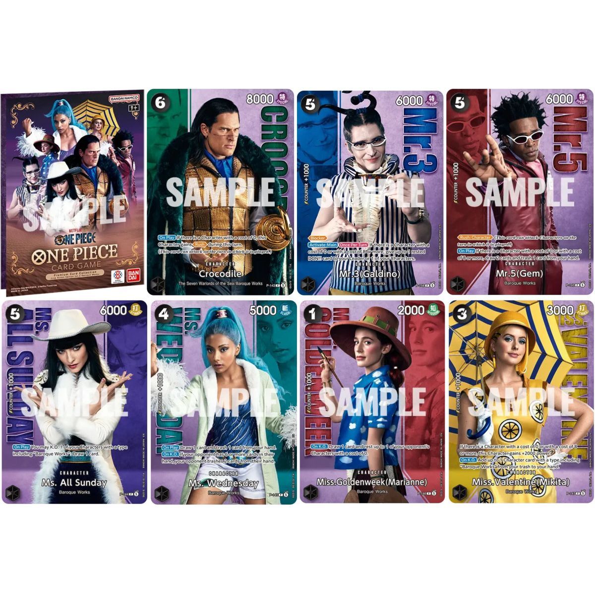 Box – Premium-Kartensammlung – Live-Action Vol. 2: Barocke Werke – One Piece Kartenspiel – Englisch