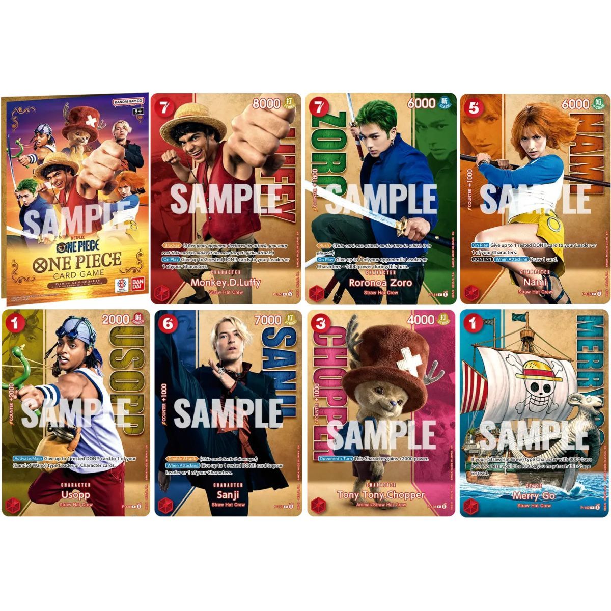 Box – Premium-Kartensammlung – Live-Action Vol. 2: Strohhutbande – One Piece Kartenspiel – Englisch