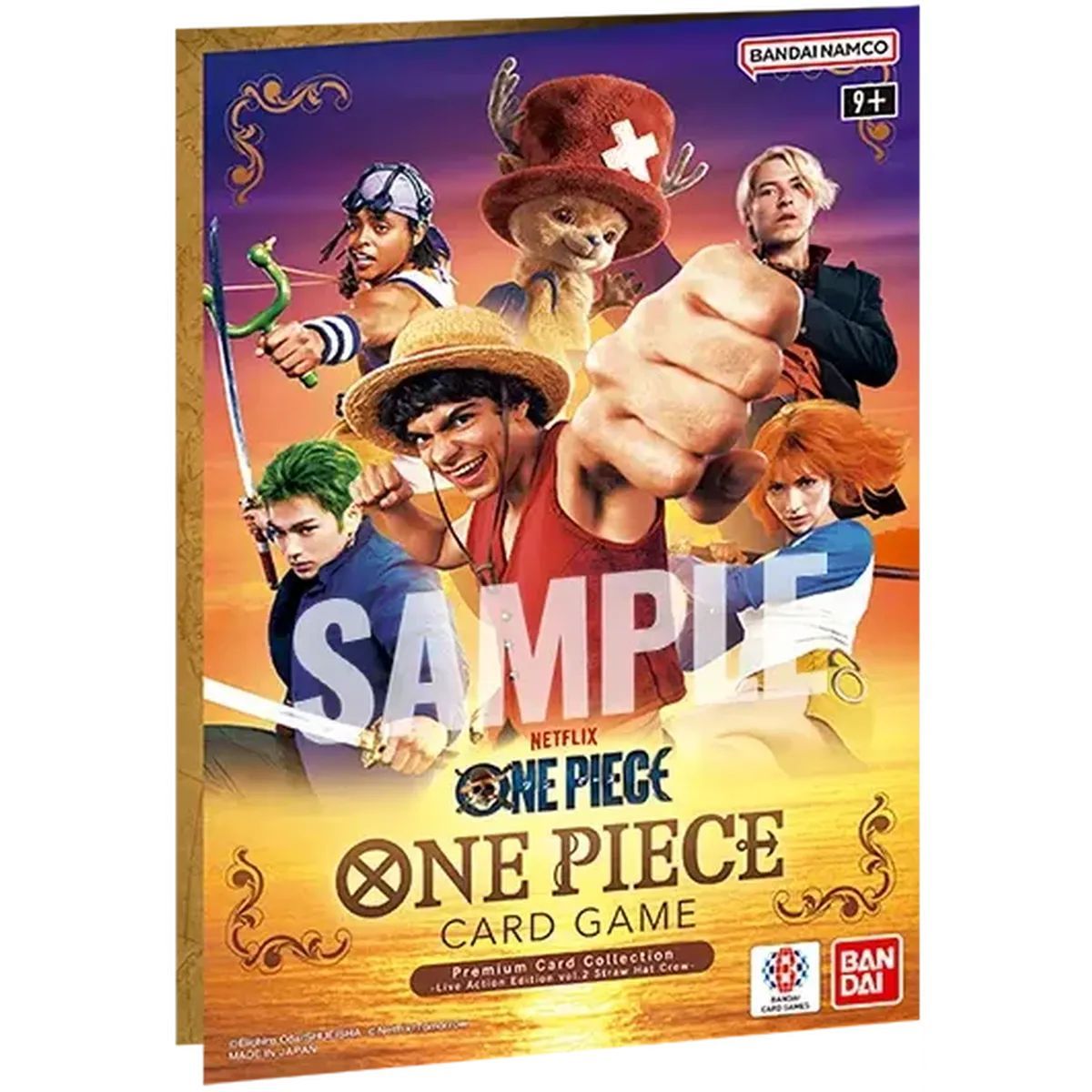 Box – Premium-Kartensammlung – Live-Action Vol. 2: Strohhutbande – One Piece Kartenspiel – Englisch