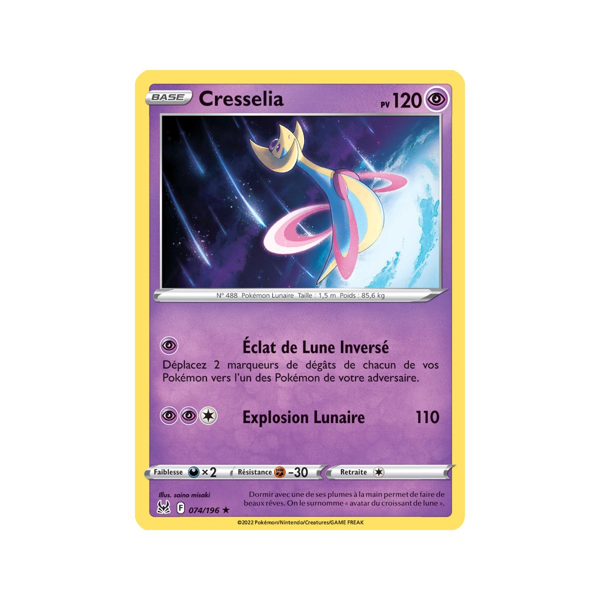 Cresselia – Holo Rare 74/196_H – Schwert und Schild 11 Lost Origin