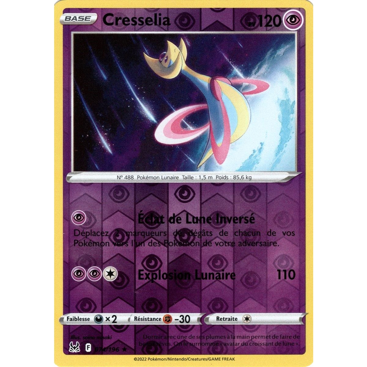 Cresselia – Reverse 74/196_R – Schwert und Schild 11 Lost Origin