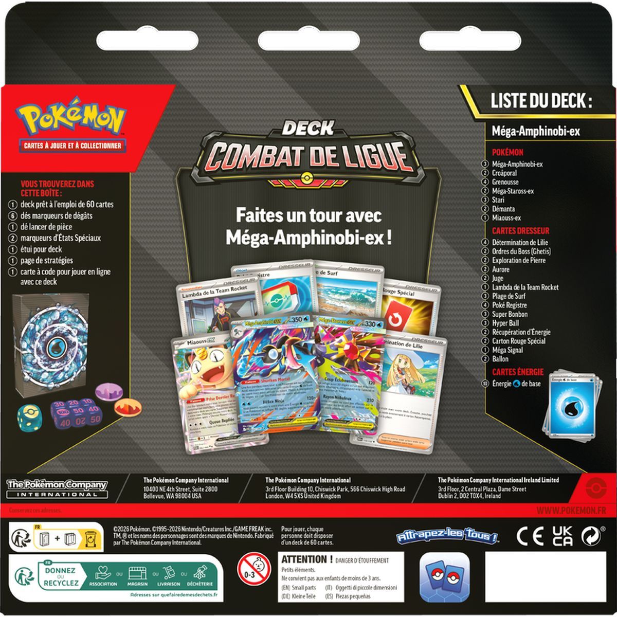 Liga-Kampfdeck - Ex Mega-Amphinobi - Pokémon - FR