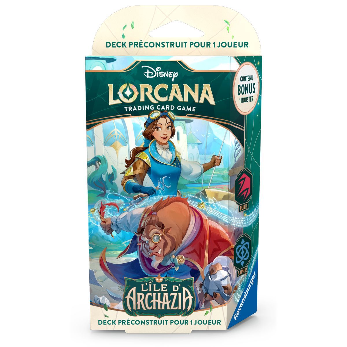 Starter Deck – Kapitel 7: Die Insel Archazia – Die Schöne und das Biest – Disney Lorcana – Set 7 – FR 🇫🇷