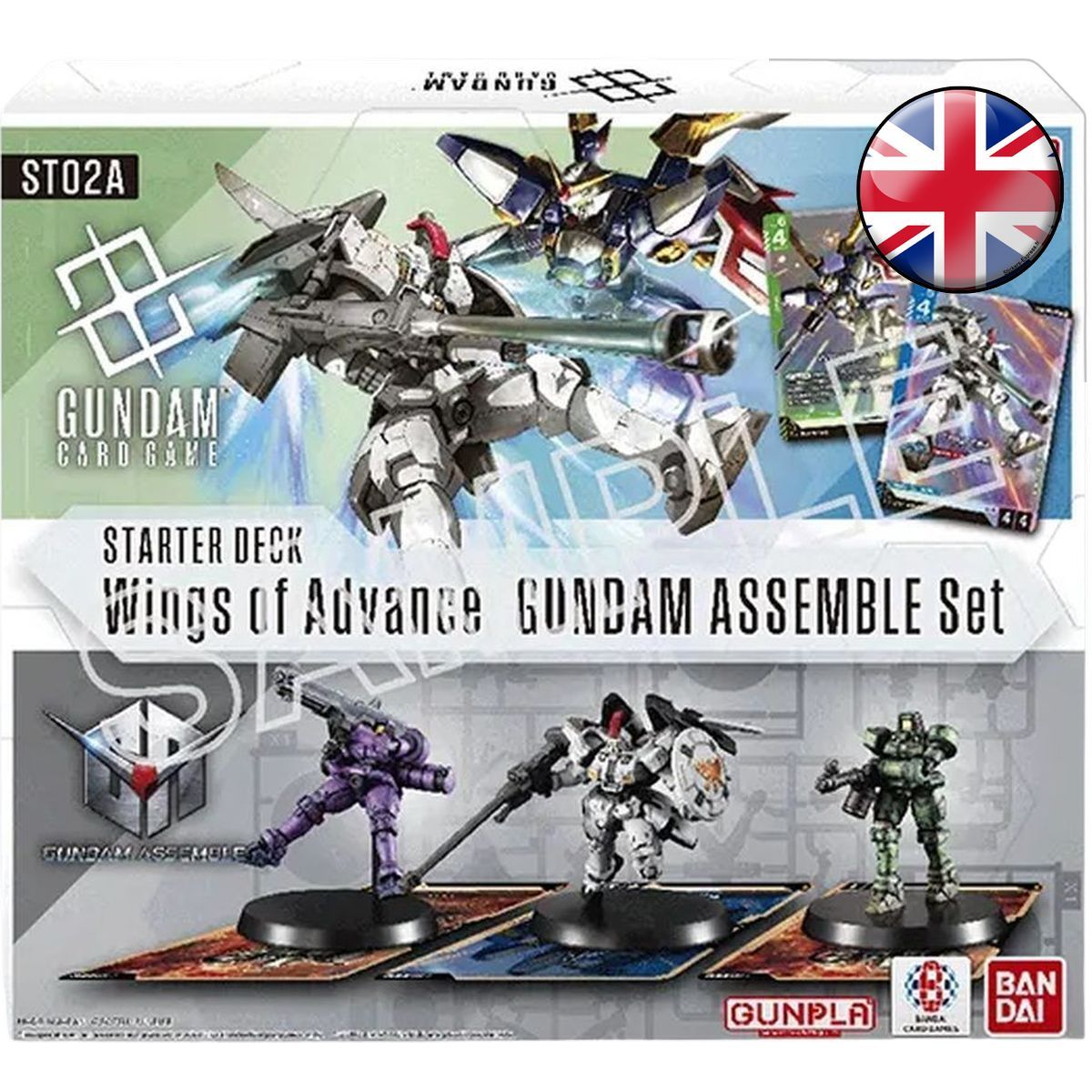 Item Starterdeck + Figur – Wings of Advance – GUNDAM ASSEMBLE CG – ST02 – DE