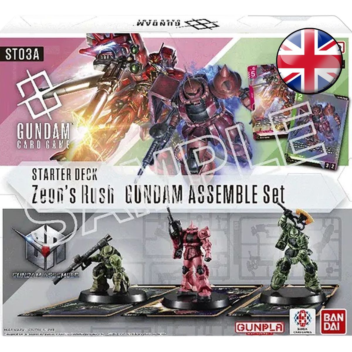 Item Starterdeck + Figur – Zeon's Rush – GUNDAM ASSEMBLE CG – ST03 – DE